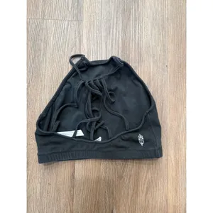 FP Movement Women Black High Neck Lace Up Back Sports Bra Size S OB562235 thumbnail 3