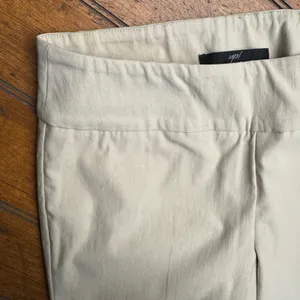 Up! Pants Womens Beige Wide Leg Stretch Pants Size 6 Made‎ in Canada thumbnail 5