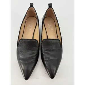 Franco Sarto Vianna Loafer Pump Womens 8 Black Leather Pointed Toe Block Heel thumbnail 5