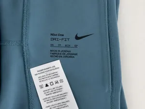 NWOT Nike One Dri-FIT Blue High Rise Biker Shorts Pockets Size XS thumbnail 4