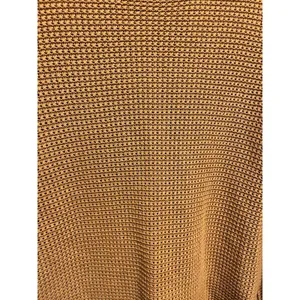 AKINI Dark Yellow Crewneck Cotton Blend Sweater With Side Zip Size M thumbnail 5