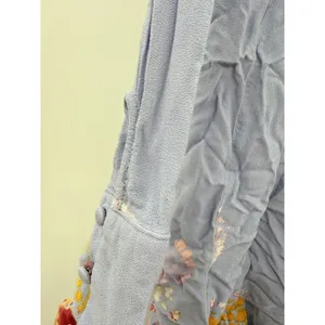 Free People Field of Butterflies‎ Tunic Top Women's Small Blue Floral Boho thumbnail 6