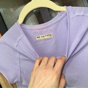 Free People Protagonist Cropped Cap sleeve tee lilac lavender we the free thumbnail 3