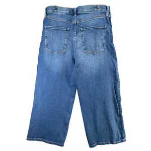 Banana Republic Cropped Wide Leg Jeans Women 32 Medium Wash Denim Modern Classic thumbnail 3