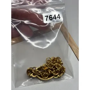 AVON Gold-Tone Rope Chain Bracelet W/ Rhinestone & Intricate Centerpiece Design thumbnail 6