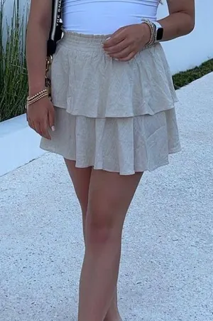 Princess Polly Linen Skirt thumbnail 1