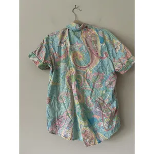Lauren Ralph Lauren Paisley Pastel Cotton Boxer Pajama Set Size Medium Preppy thumbnail 4