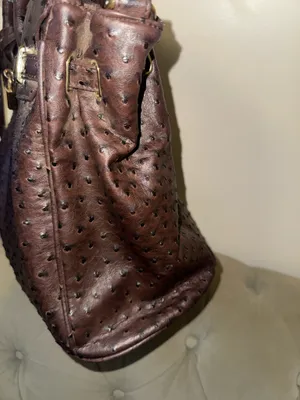 Noble Mount London Ostrich Office Tote Bag brown thumbnail 3