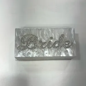 Lovers and Friends Bride Clutch Bag in Ivory Rhinestone thumbnail 2