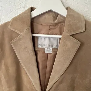 Nine West Vintage Genuine Suede Leather Jacket L thumbnail 2