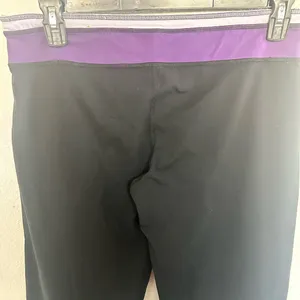 Alo Yoga Pants Leggings Wide Leg Small Black Purple Loose Fit CoolFit thumbnail 6