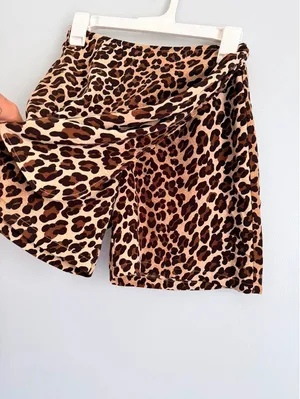 Vintage Newport News Leopard Print Skort Size 4 Y2K thumbnail 2