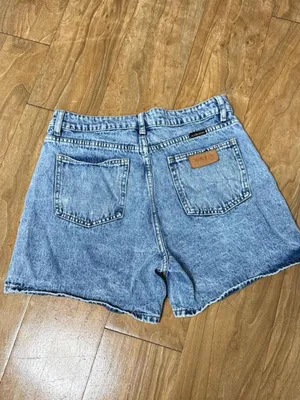 Classic High-Rise Light Blue Denim Women’s Shorts thumbnail 2