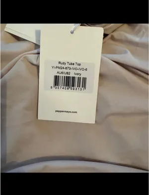 Peppermayo Exclusive - Rudy Tube Top - Ivory thumbnail 4