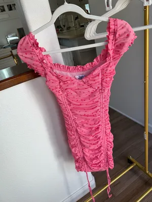Tiger Mist Pink Mini Dress thumbnail 1