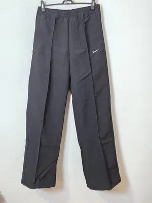 Nike Trend Woven Mid Rise Full Length Pants Women's - Black - Size S -FQ3588-010 thumbnail 2