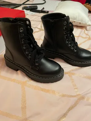 True Craft Black Combat Boots NEW!! thumbnail 6