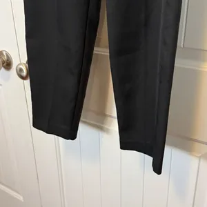 Lulus Black Paperbag Waist Tapered Pants High Rise Tie Waist Trousers Small thumbnail 11