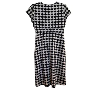 Boden Dress Short Sleeve Knee Length Navy Blue White Surplice Neck US 6/UK‎ 10 thumbnail 2
