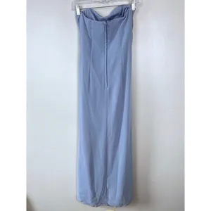 Jordan Y2K Light Blue Strapless Sparkle Chiffon Prom Bridesmaid Wedding Guest XS thumbnail 6
