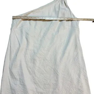 Antonio Melani Charlie One-shoulder Linen Blend Cream Shift Cocktail Dress sz 14 thumbnail 10