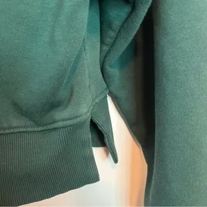 Zara Womens Cropped Hunter Green Hoodie Sweatshirt Small thumbnail 2