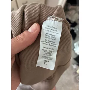 Michael Stars Wren Ribbed Tank Midi Dress Brown XL Side Slit Ruched Sleeveless thumbnail 6