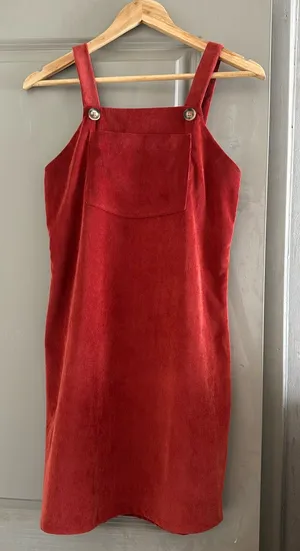 Suede overall dress Red Size M thumbnail 1