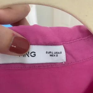 Mango Pink Sleeveless Button-Up Blouse thumbnail 5