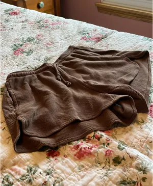 John Galt Brown Waffle Shorts thumbnail 4
