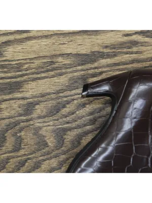 NWT INC International Concepts Knee High Boots Kitten Heel Brown Croc 6M thumbnail 12