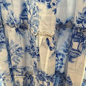 Crown & Ivy Blue and White Sleeveless Sundress thumbnail 2