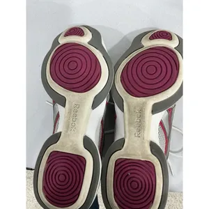 Reebok Womans Cushion Neutral Size 9.5 Gray Pink Lace Up Running Sneakers thumbnail 7