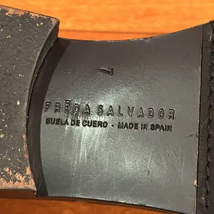 Freda Salvador Croc-Embossed studs Laceless Wear D'Orsay Oxford‎ Flats size 7 thumbnail 13