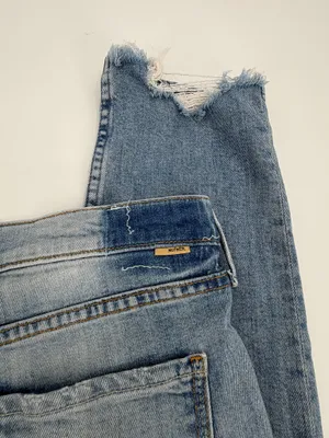 Mother Superior Jeans Women 30 Blue The Flirt Fray I Confess High Waist Raw Hem thumbnail 11