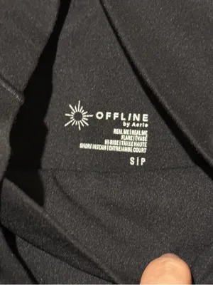 aerie Black 'Offline' High-Waist Active Shorts thumbnail 5