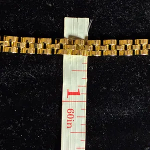Ladies Gold tone Rolex style Bracelet 7” thumbnail 4