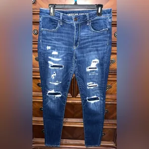 American Eagle Next Level Distressed High-Waisted Jeggings thumbnail 2