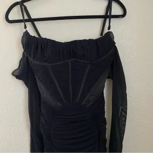 House of CB‎ Freyja black gathered corset dress size XS thumbnail 5