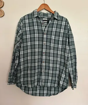 100% cotton Gap button down plaid shirt  thumbnail 1