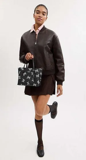 Coach NWT Mollie Tote Bag 25 With Bow Print Style CY648 $375 thumbnail 10