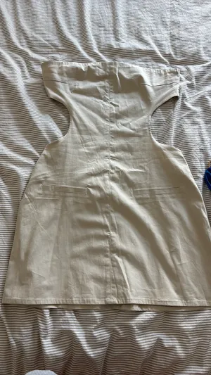 Mini white fox cream dress thumbnail 2