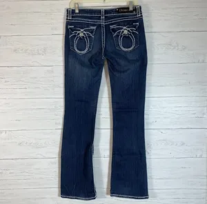 L.A. Idol USA Blue Bootcut Denim Jeans (Women's SZ 9) Actual 31X33 thumbnail 9
