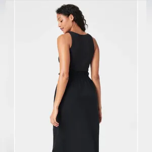 NWT Spanx Casual Fridays Cargo Maxi Dress in Black Sz XS‎ $168 thumbnail 6
