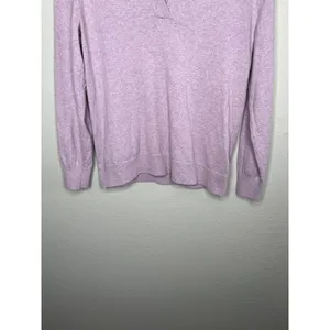 J.Crew Womens Purple Polo Sweater With Cashmere Size S thumbnail 6