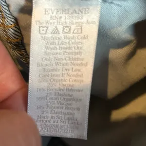 Everlane The Way High Skinny Jeans Organic Cotton Blend High Rise Waist Denim 23 thumbnail 6