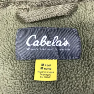CABELA'S Colorblock Fleece Jacket Women M Green Full Zip Outdoor Camping Travel thumbnail 9