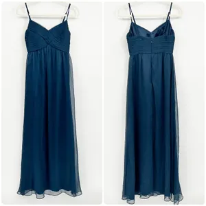 BHLDN Anthropologie Womens Bridgette Chiffon Bridesmaid Romantic‎ Maxi Gown XS thumbnail 3
