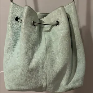 KATE SPADE Grey Street Tiny Cooper Turquoise Leather Crossbody Bucket‎ Bag thumbnail 7