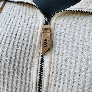 BKE Women’s Waffle Knit Quarter Zip Hoodie Small Cream Hooded Pullover thumbnail 7